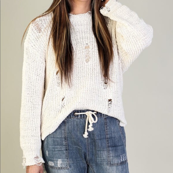 Distressed Sweater - Picture 1 of 10